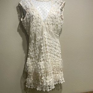 Cream Lace Dress
